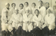 А.Г. Векшина (во втором ряду, 1-я слева) среди слушателей курсов в Одесском офтальмологическом институте им. академика В.П. Филатова. 1939
